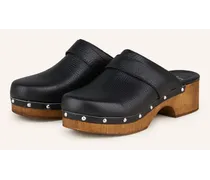 Clogs mit Nieten - SCHWARZ