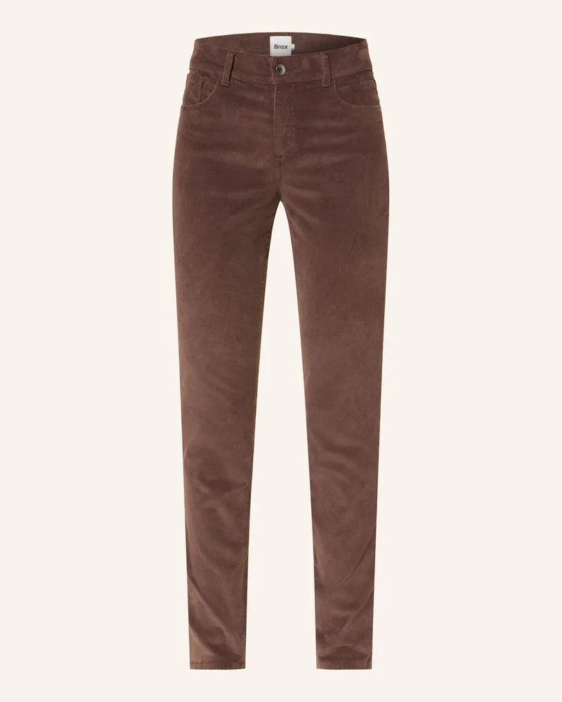 Brax Skinny Jeans SHAKIRA aus Cord Braun