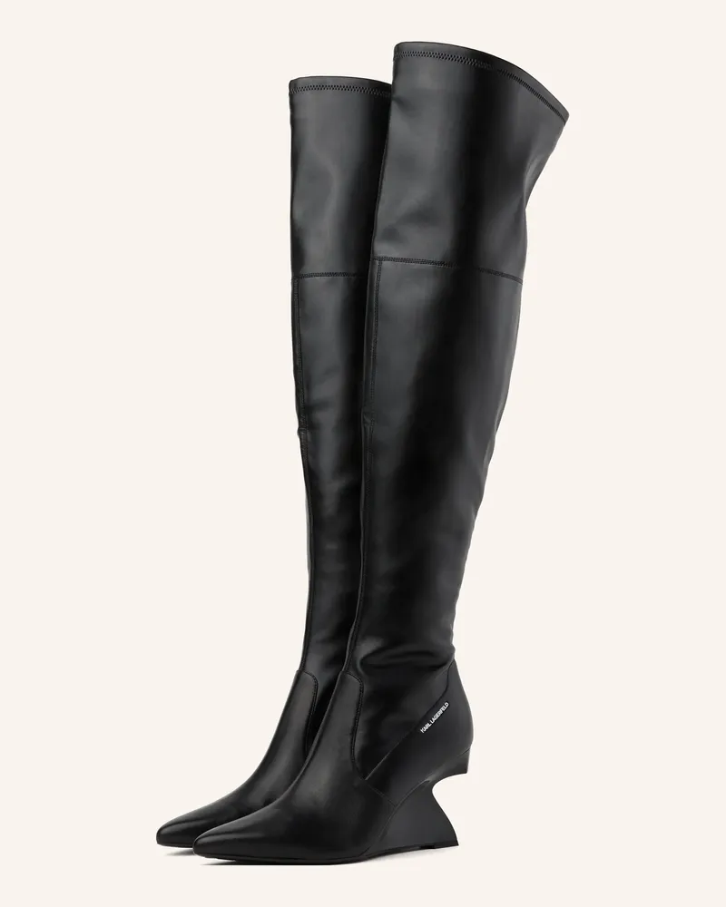 Karl Lagerfeld Stiefel schwarz Schwarz