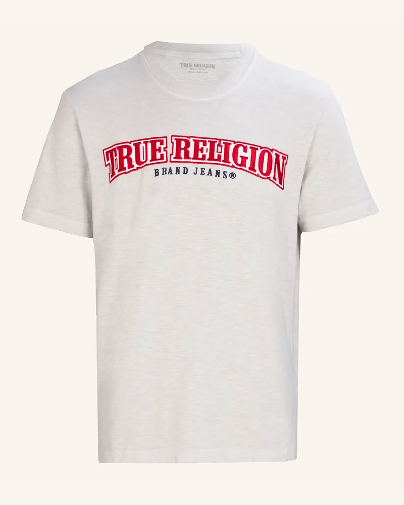 True Religion T-Shirt EMBRO ARCH Hellgrau