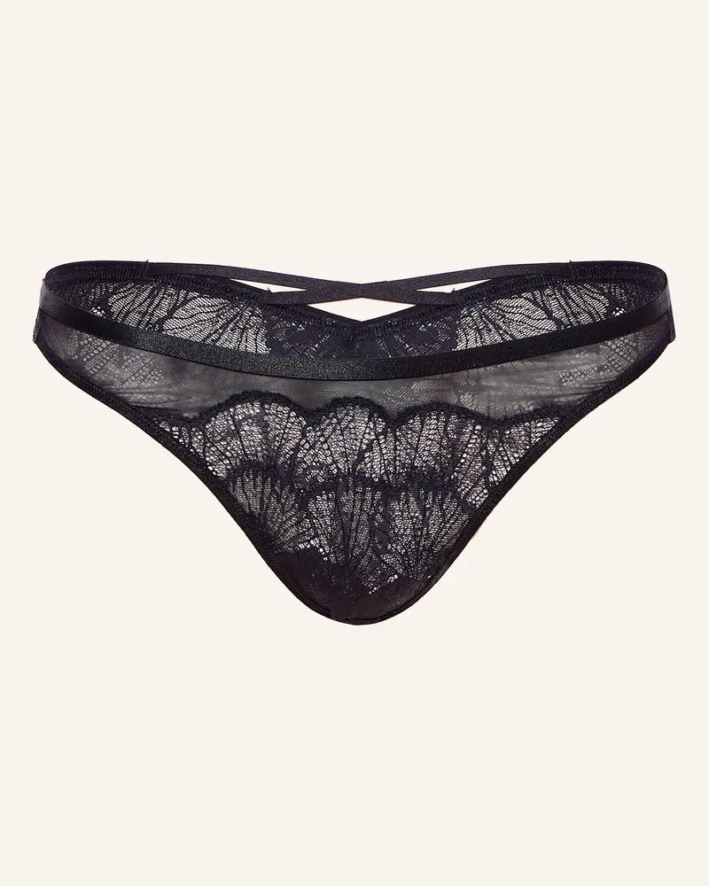 Triumph Slip MOONLIGHT KISS mit Glanzgarn Schwarz