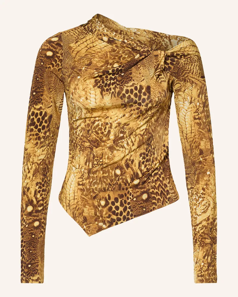 AllSaints One-Shoulder-Shirt Arlie gold Gold