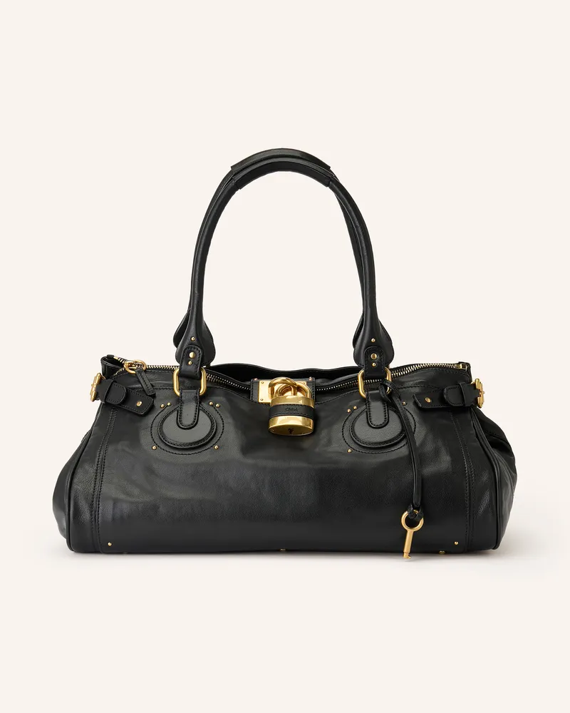 Chloé Reisetasche Paddington Mit Nieten schwarz 001
