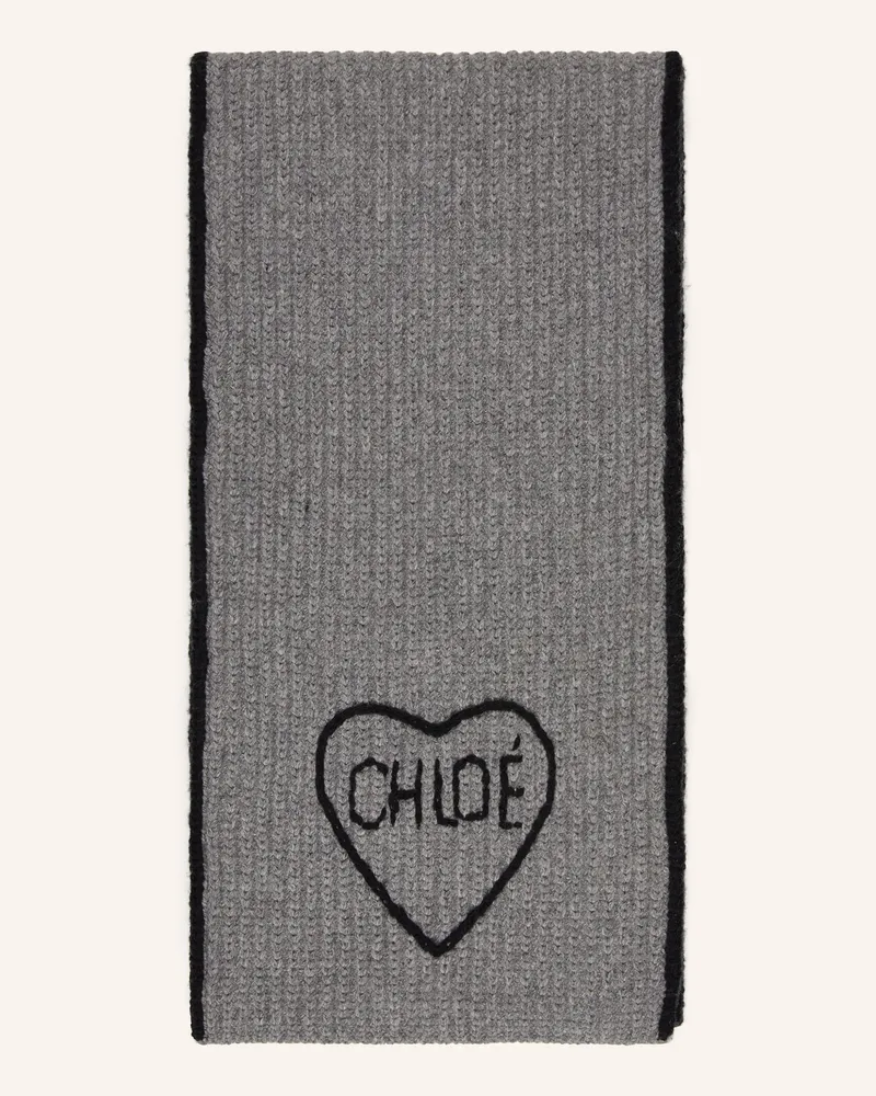 Chloé Schal Encoeur grau Grau