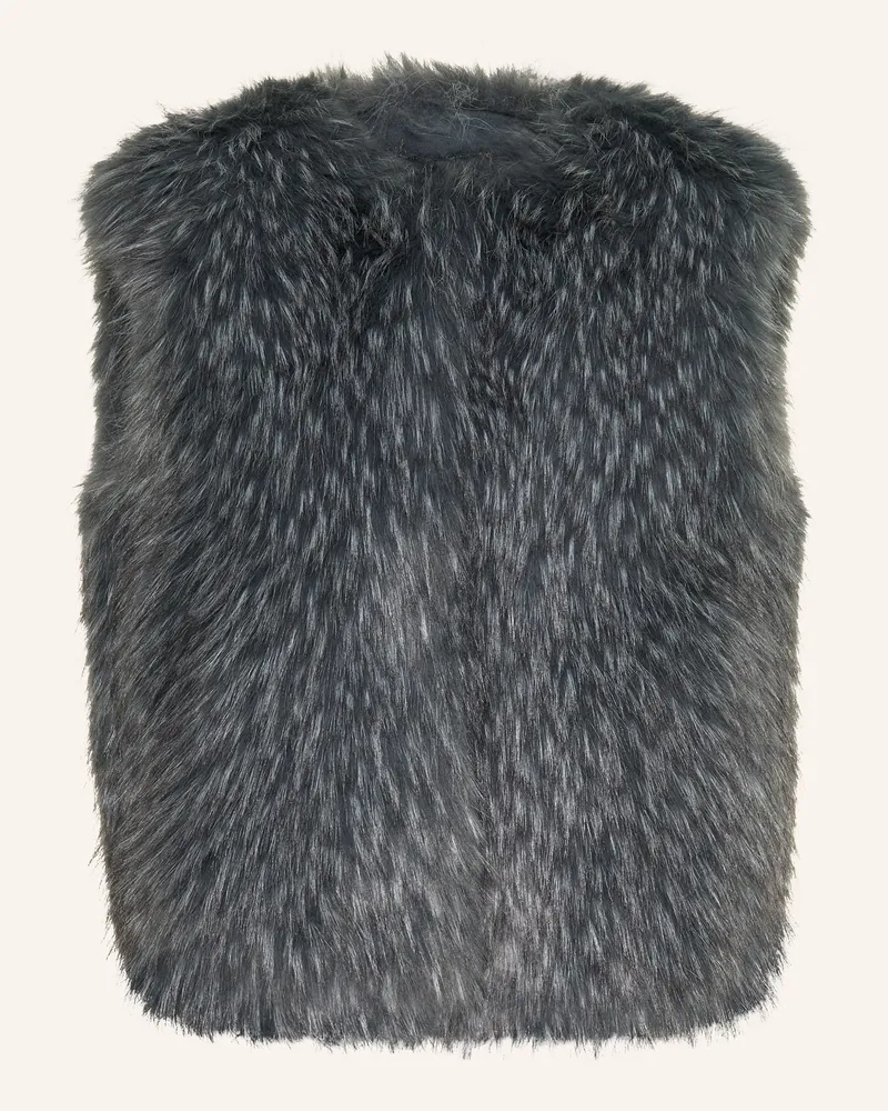 Rich&Royal Kunstfell-Weste blau Dunkelblau