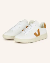 VEJA Sneaker V-12 - WEISS/ COGNAC Beige