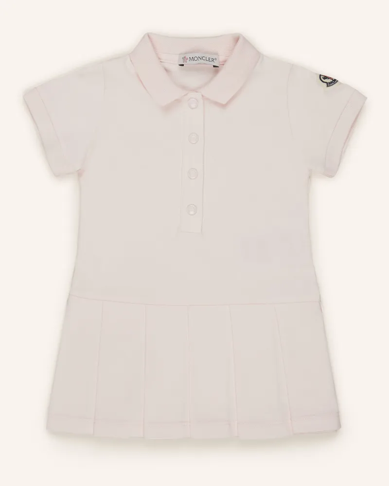 Moncler Piqué-Kleid rot Hellrosa