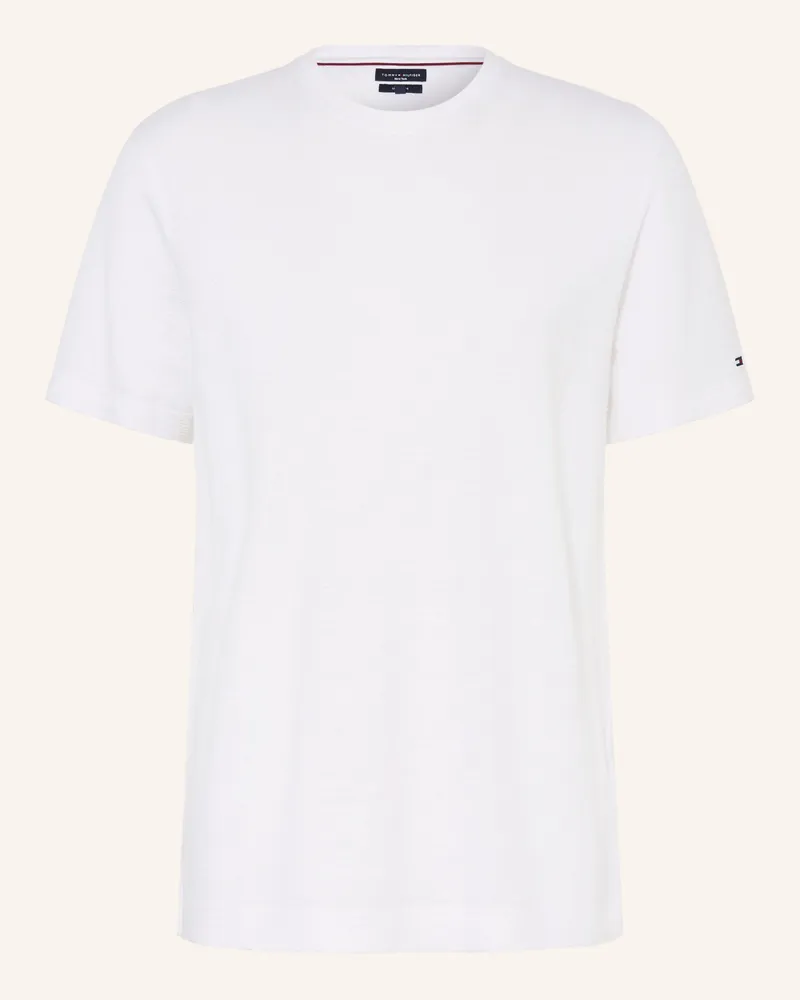 Tommy Hilfiger T-Shirt Aus Leinen weiss Weiss