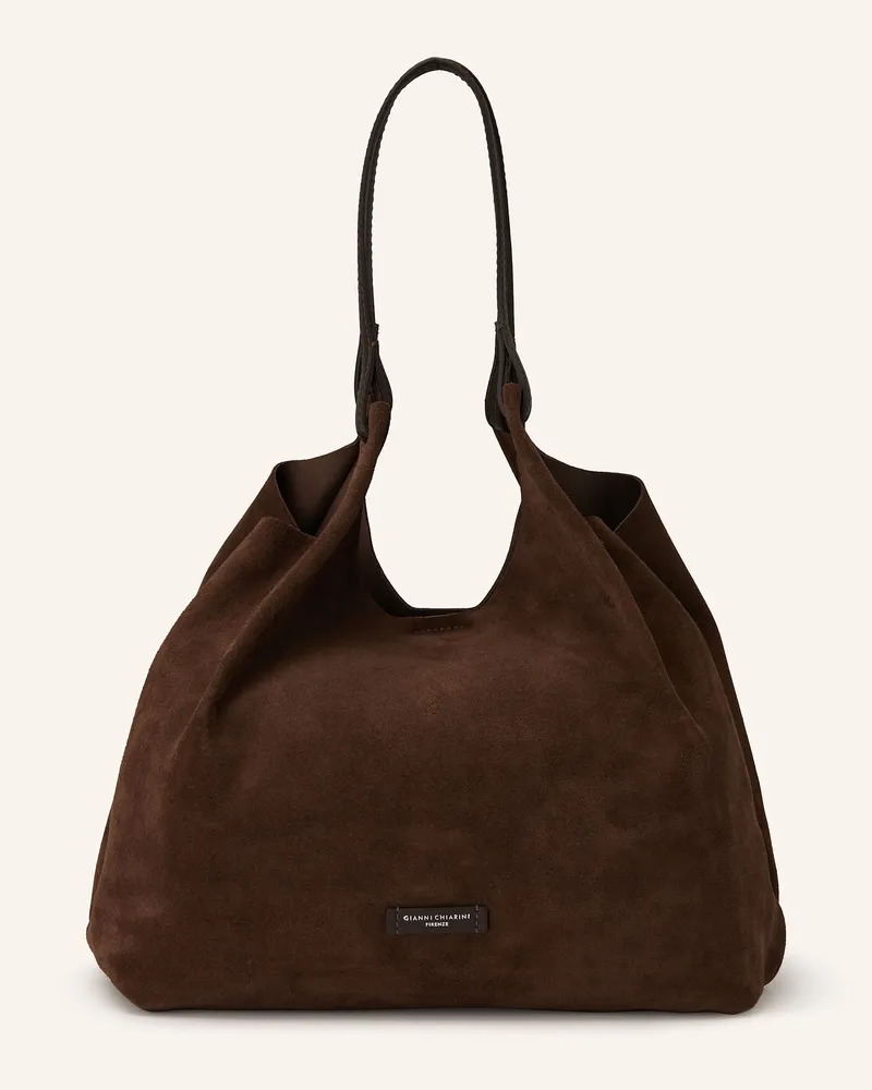 Gianni Chiarini Hobo-Bag DUA XL mit Pouch Dunkelbraun