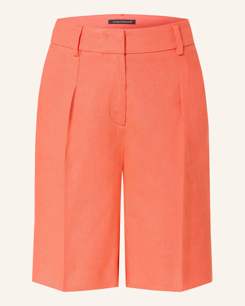Luisa Cerano Shorts mit Leinen Lachs