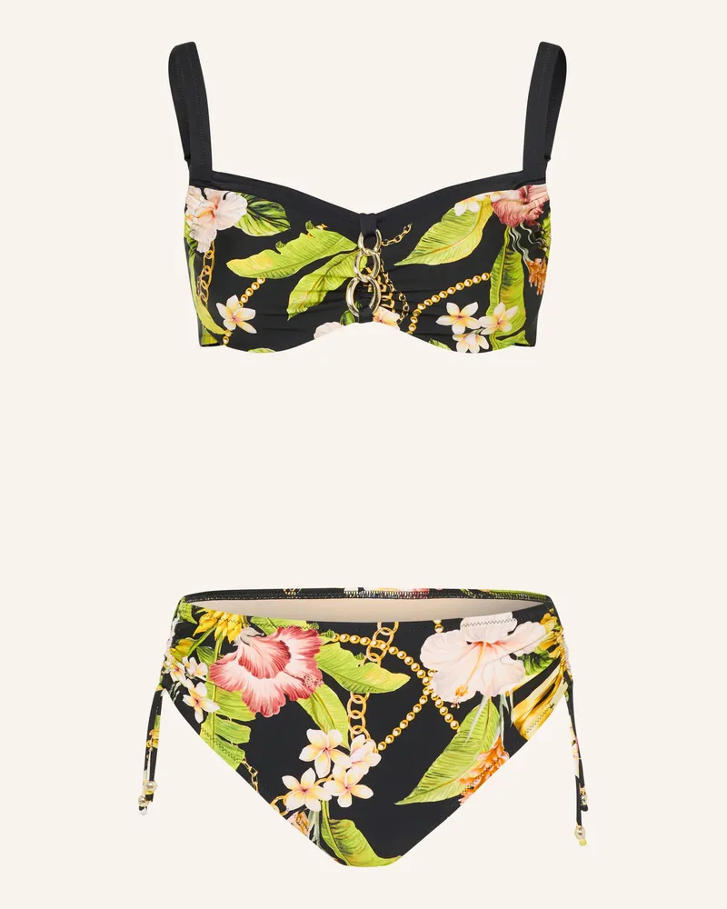 Charmline Bügel-Bikini Imperial Tropics schwarz Schwarz
