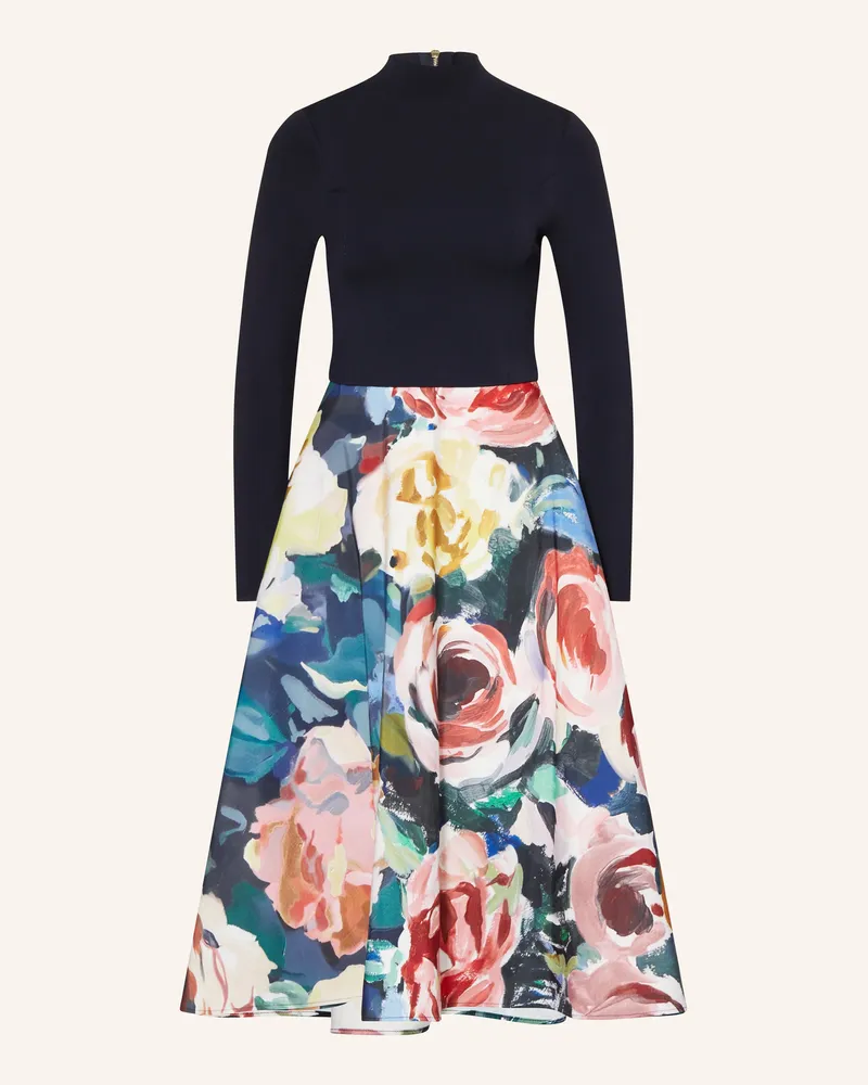 Ted Baker Kleid PATRIIA im Materialmix Dunkelblau