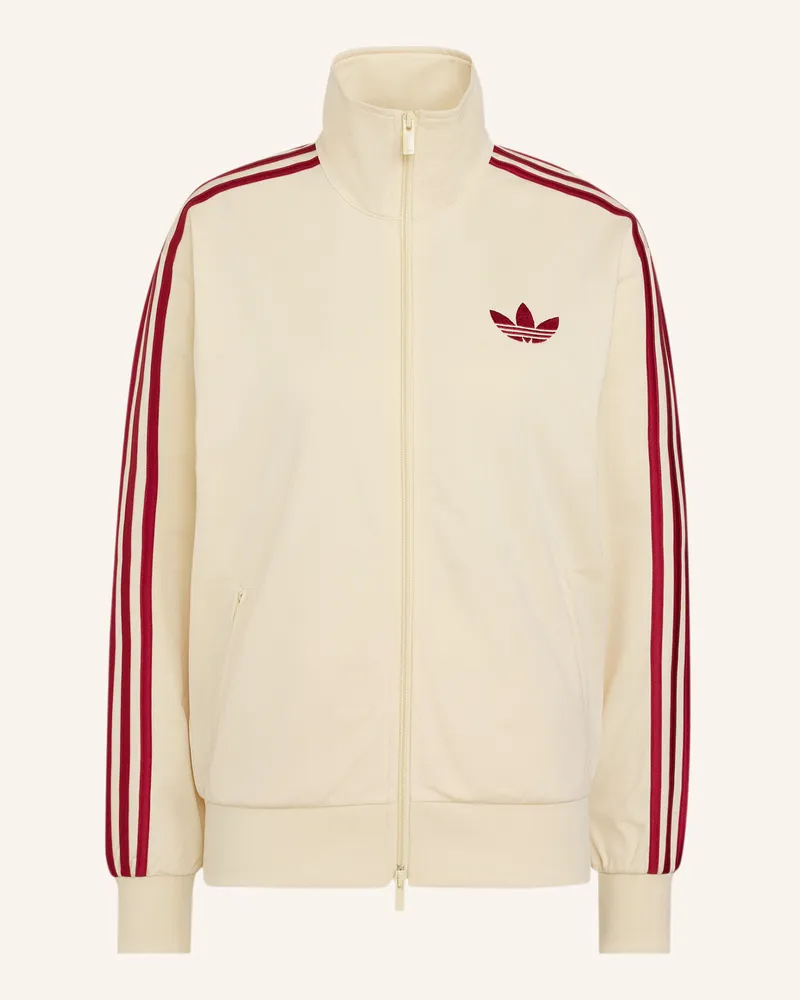 adidas Firebird Track Top Loose. gelb Creme