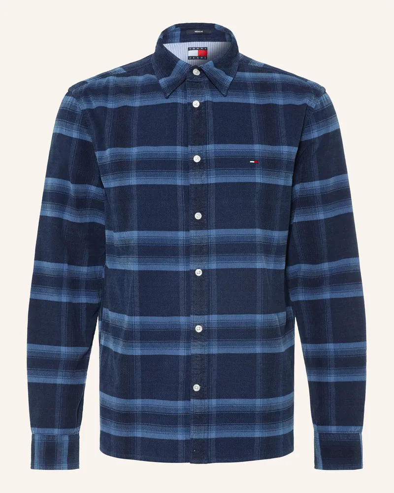 Tommy Hilfiger Cordhemd Regular Fit blau Dunkelblau