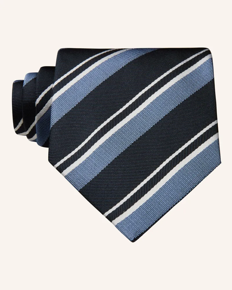 HUGO BOSS Krawatte blau Blaugrau