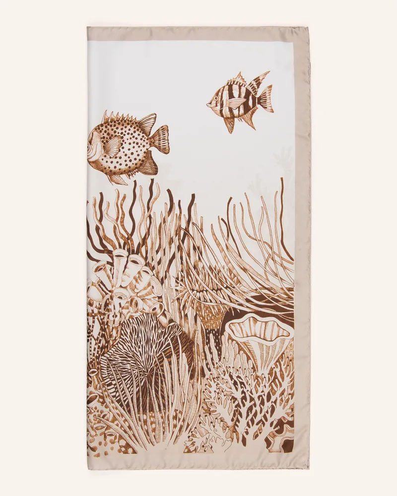 Barbieri Seidentuch beige Taupe