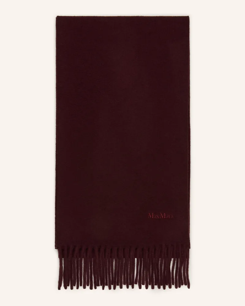 Max Mara Schal Fragore rot Dunkelrot