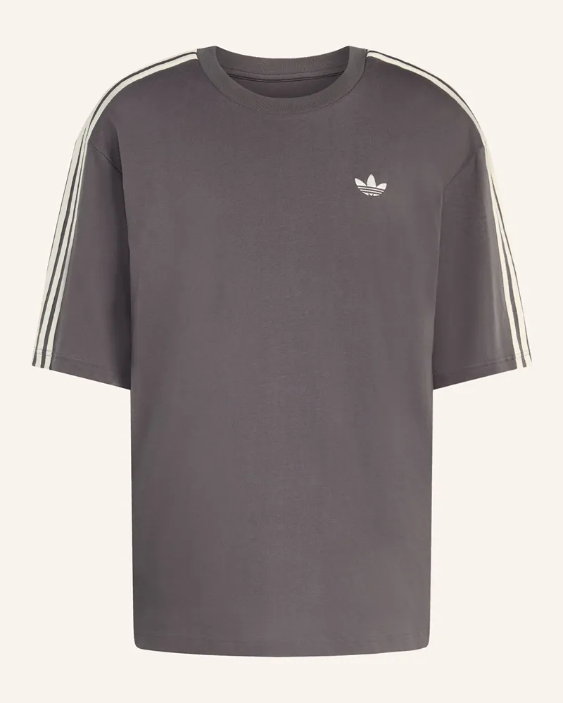 adidas Oversized-Shirt 3-Streifen braun Taupe