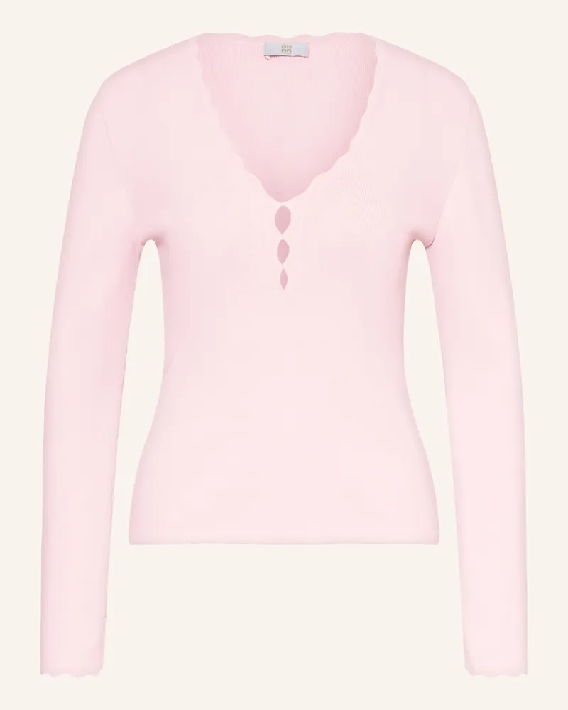 Riani Pullover mit Cut-outs Hellrosa
