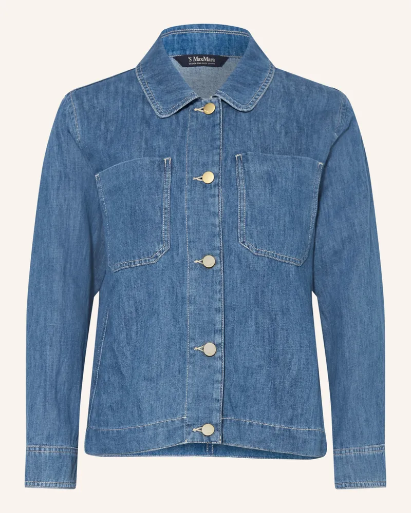 Max Mara Jeansbluse Galante blau Hellblau
