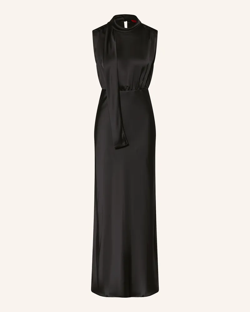 HUGO BOSS Satinkleid KARILE Schwarz