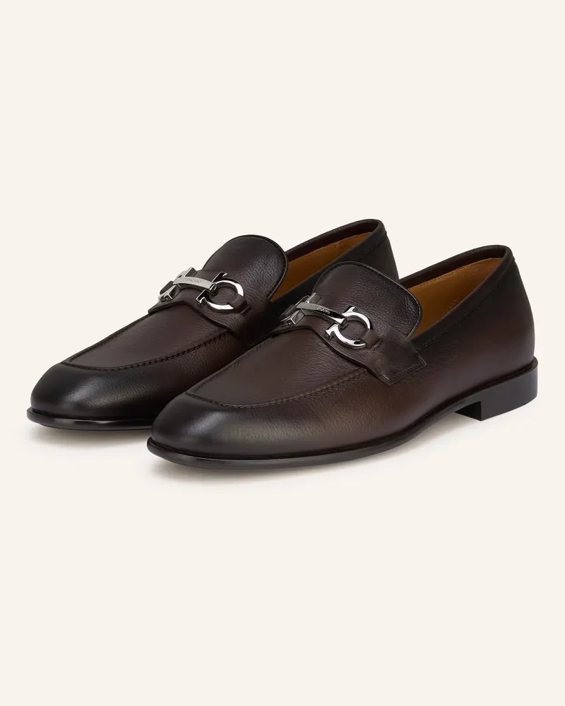 Ferragamo Loafer braun Dunkelbraun