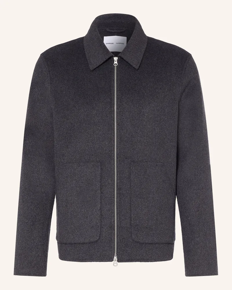 Samsøe & Samsøe Overjacket Sapaulo grau Dunkelgrau