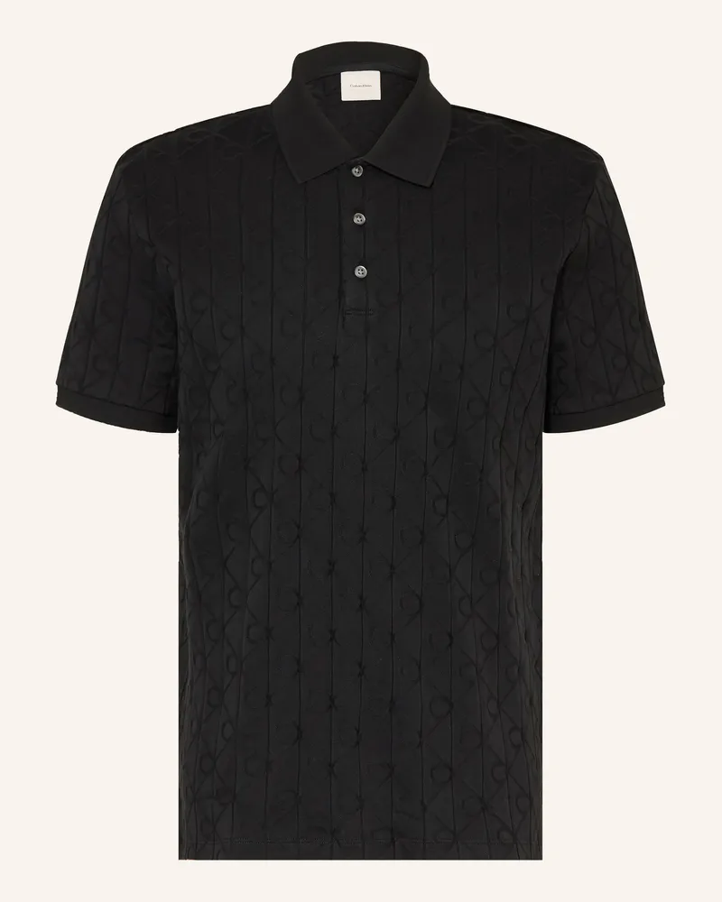 Calvin Klein Jersey-Poloshirt Schwarz