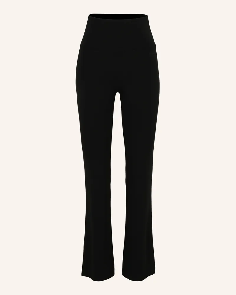 Les Lunes Lange Bootcut-Hose BELLE WARM FLARED LEGGINGS THERMO Schwarz