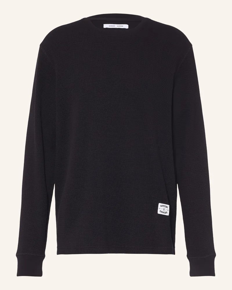 Samsøe & Samsøe Longsleeve Safellow schwarz Schwarz