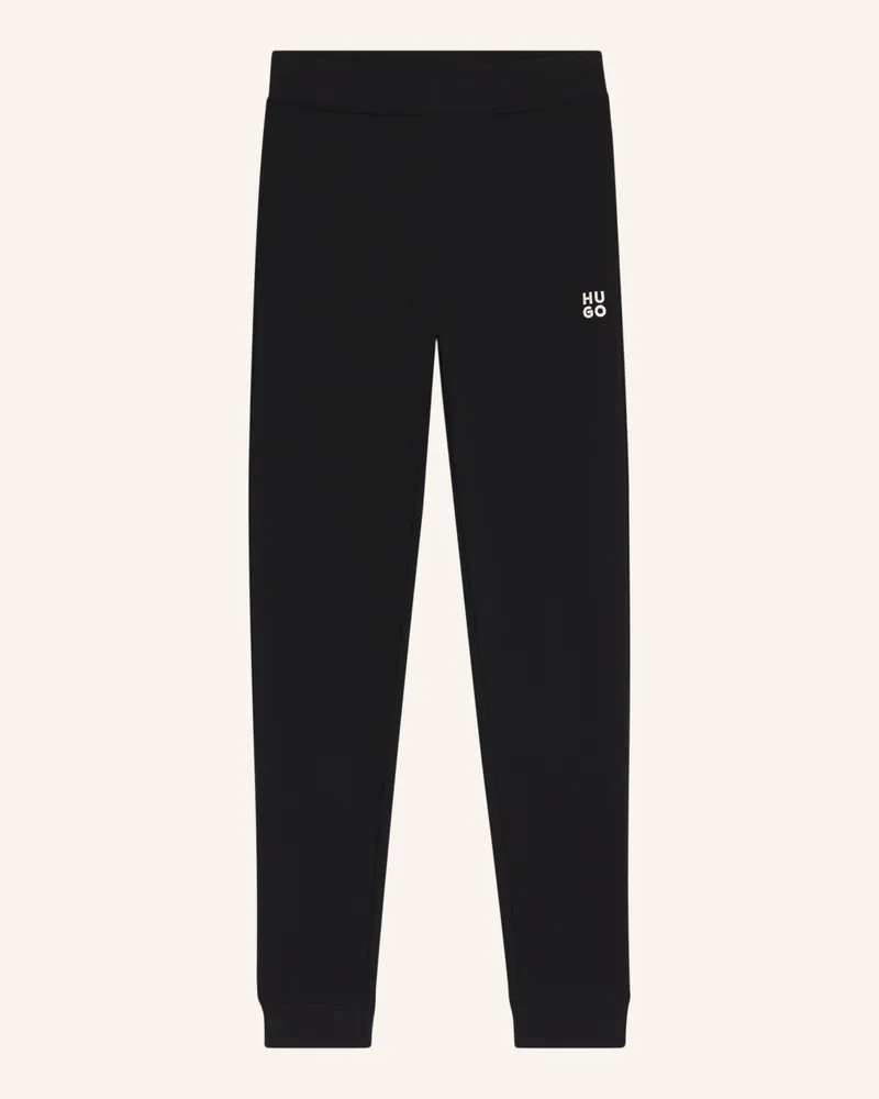 HUGO BOSS Casual Hose NELFINIA Regular Fit Schwarz