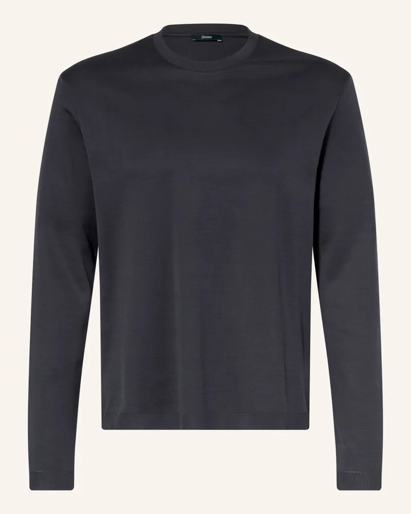 Herno Pullover blau Dunkelblau
