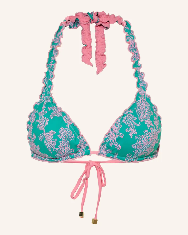 Heidi Klein Triangel-Bikini-Top SANTA ROSA zum Wenden Grün