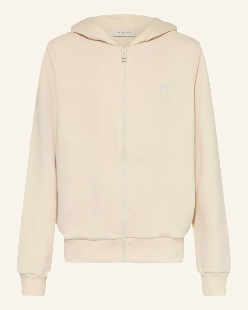 Calvin Klein Sweatjacke beige Creme
