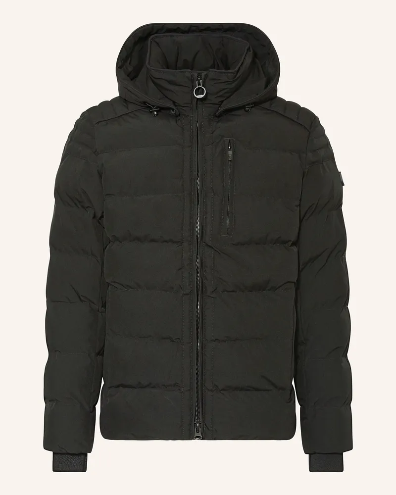Wellensteyn Steppjacke mit abnehmbarer Kapuze Schwarz