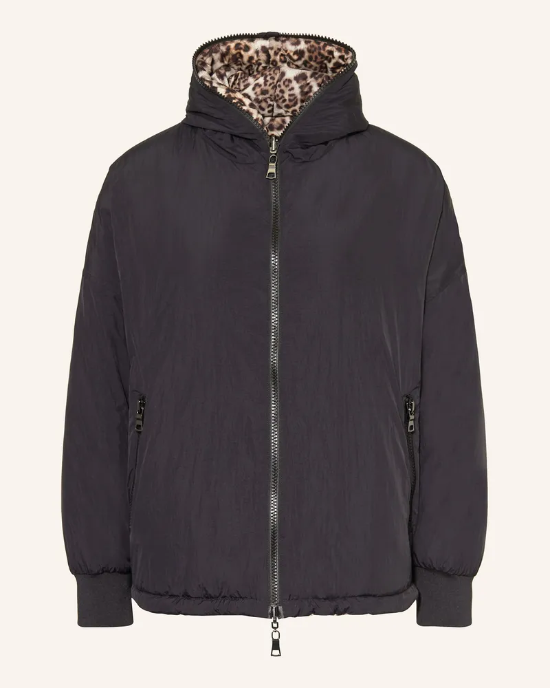 No. 1 Como Jacke CHERRY zum Wenden Schwarz