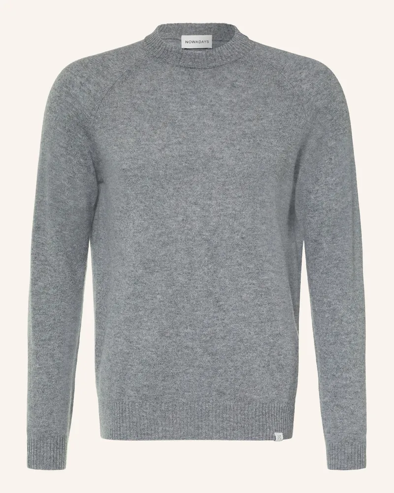 Nowadays Cashmere-Pullover grau Grau