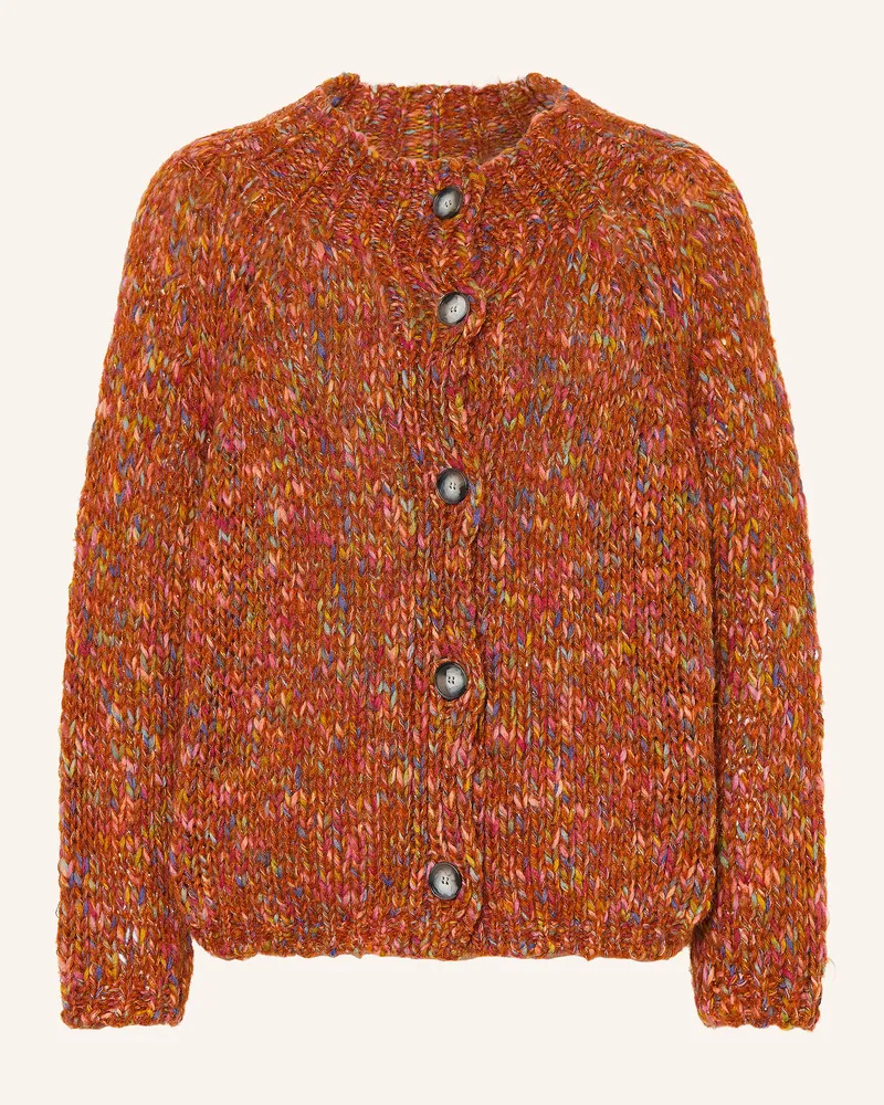 Rich&Royal Strickjacke Mit Glitzergarn braun Braun