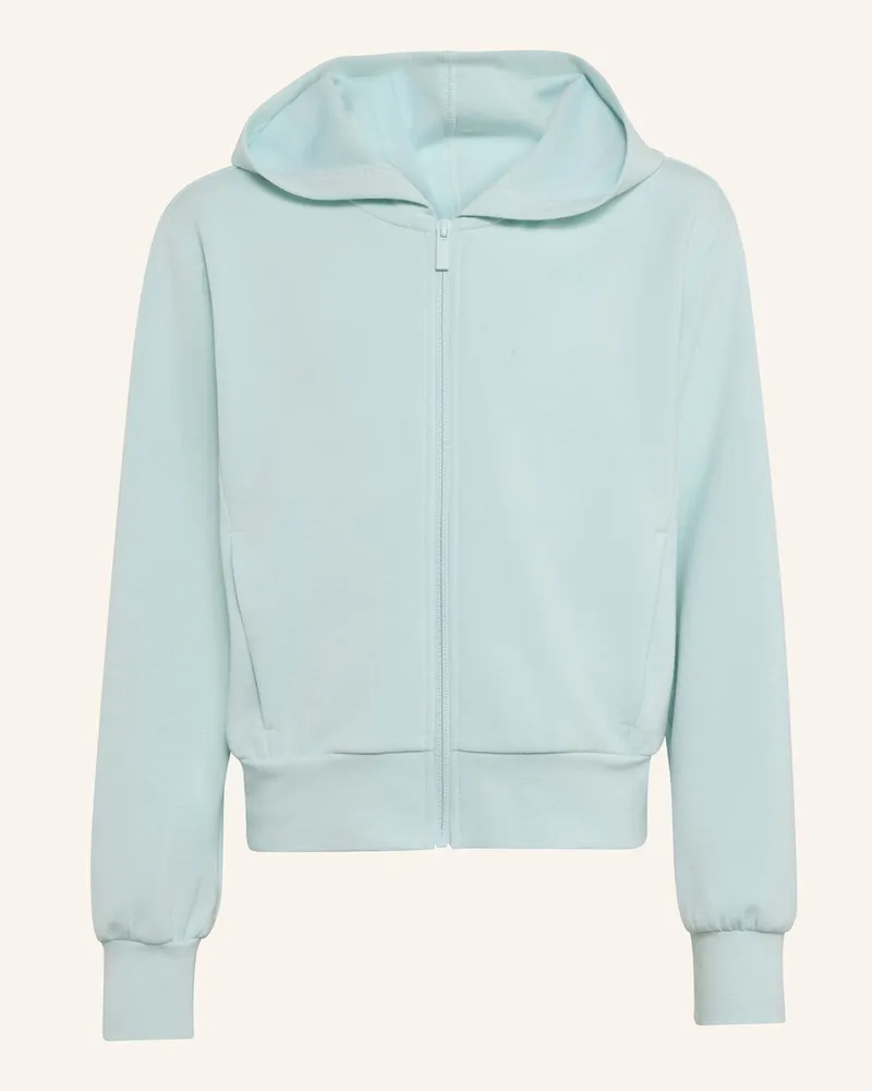 adidas Adidas Kapuzenjacke, Durchgehender Reissverschluss blau Grün