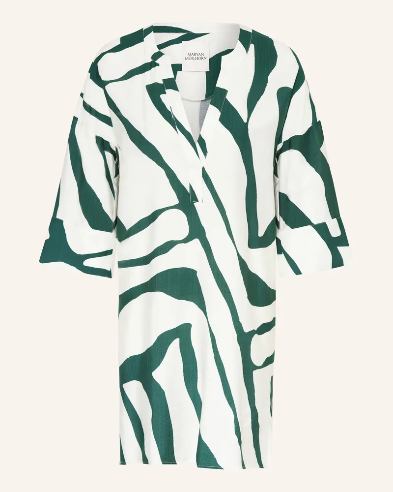 Maryan Mehlhorn Strandkleid Silhouet Mit 3/4-Arm gruen Weiss