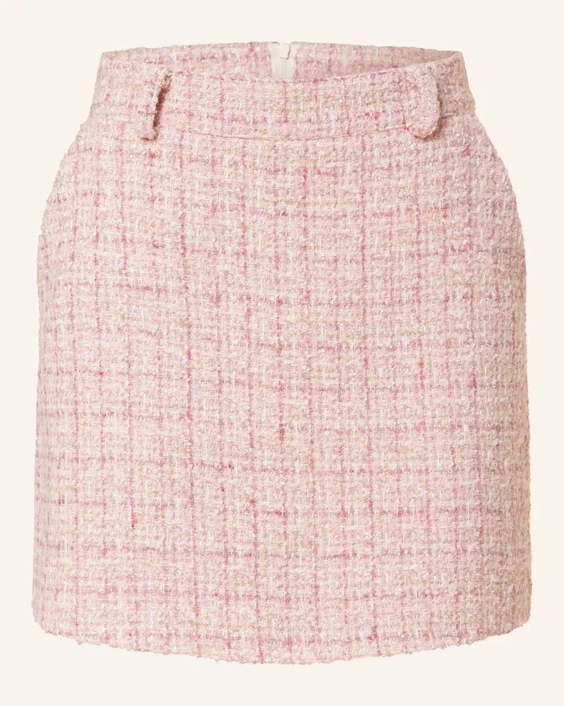 Mrs & HUGS Tweed-Rock mit Glitzergarn Rosa