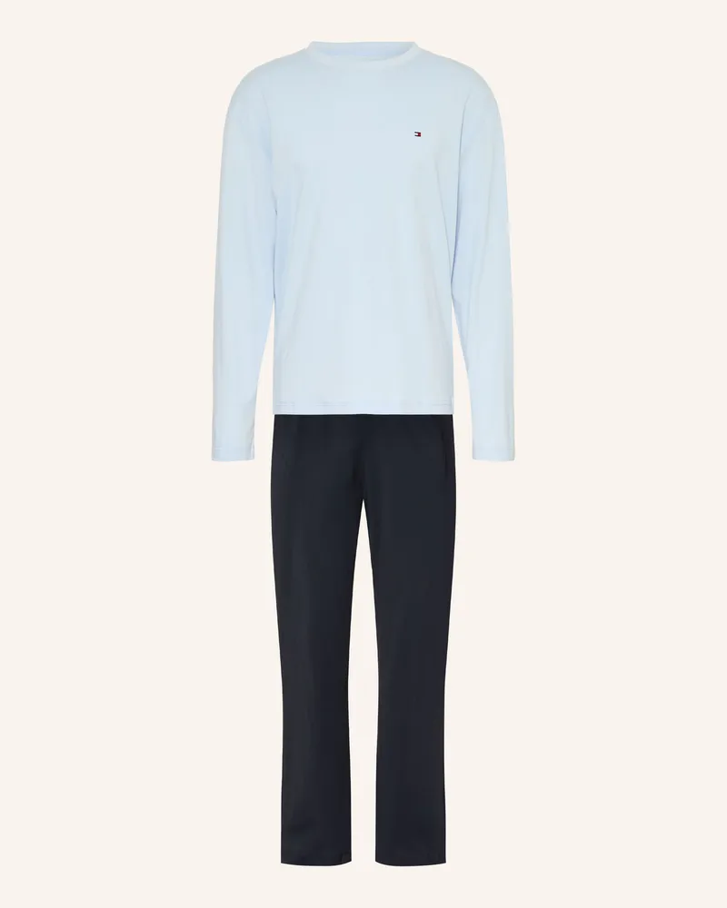 Tommy Hilfiger Schlafanzug blau Hellblau