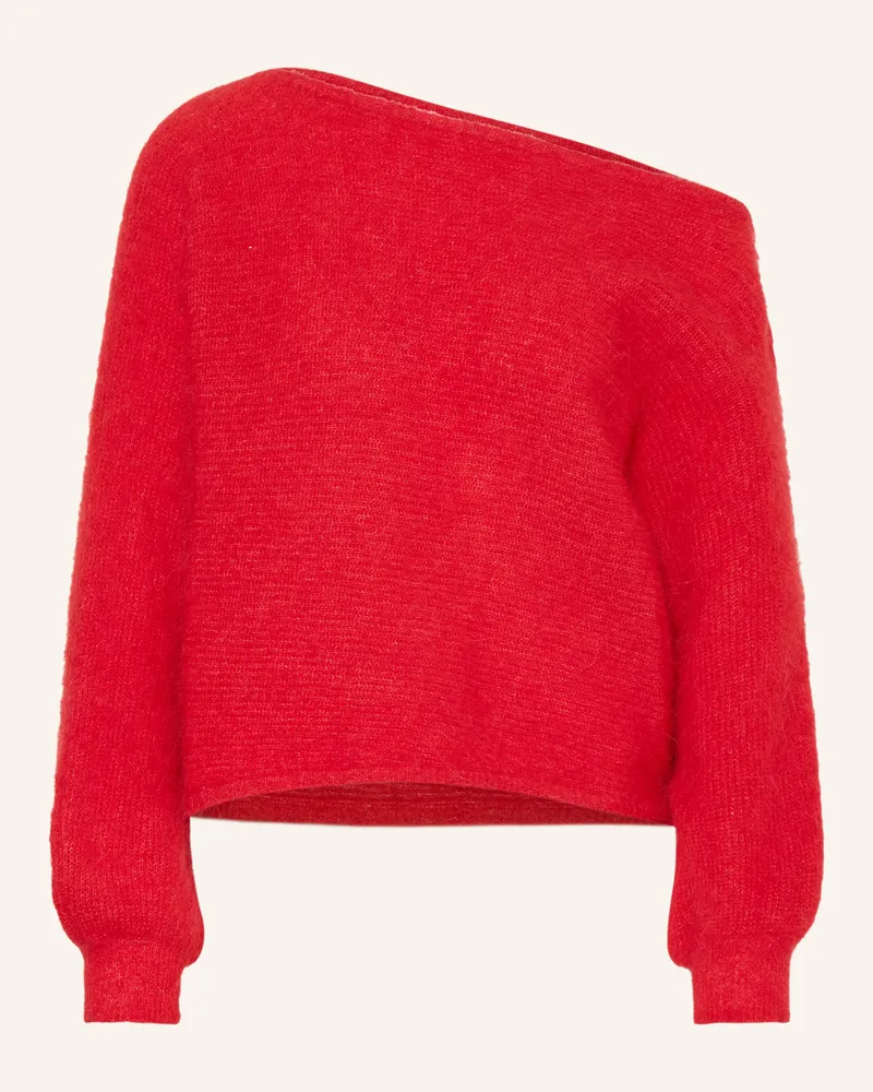 ba&sh One-Shoulder-Pullover SUELA Rot