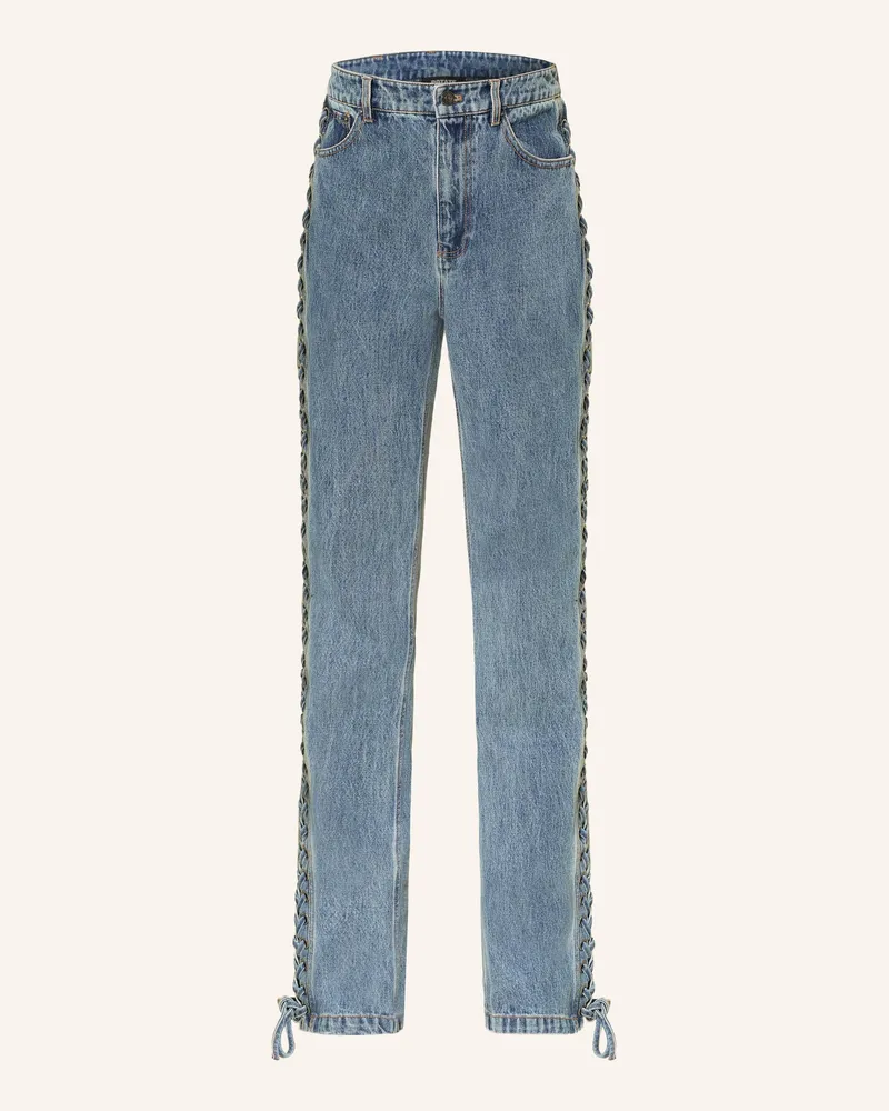ROTATE Birger Christensen Straight Jeans blau 3054
