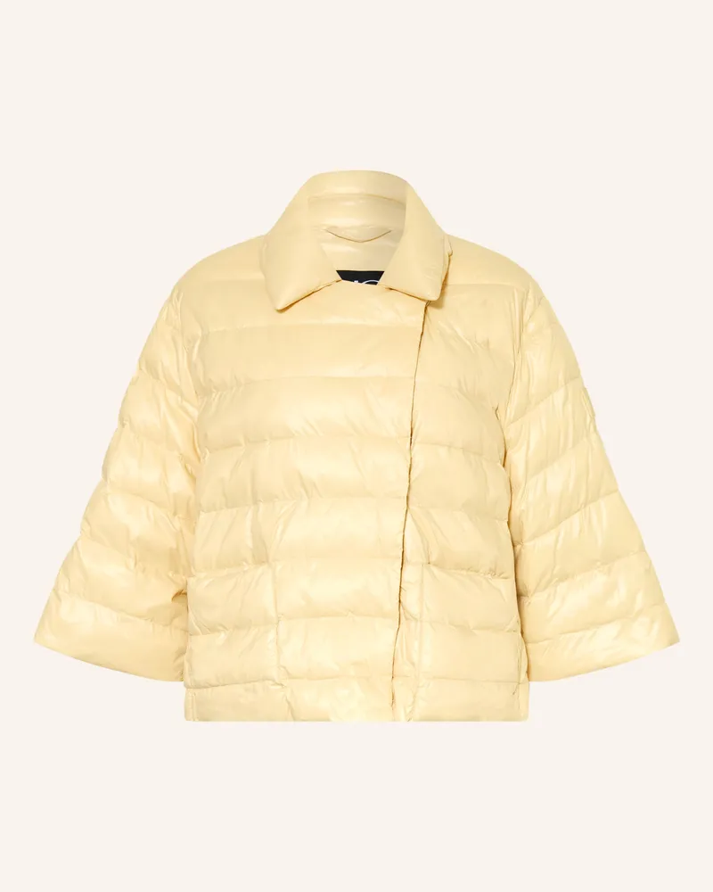 Luisa Cerano Steppjacke Mit 3/4-Arm gelb Hellgelb