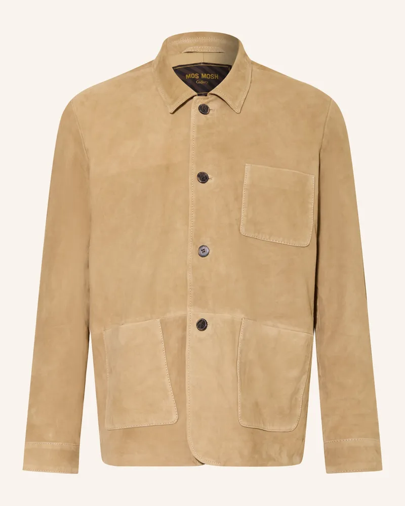 Mos Mosh Lederjacke Mmgconor braun Camel