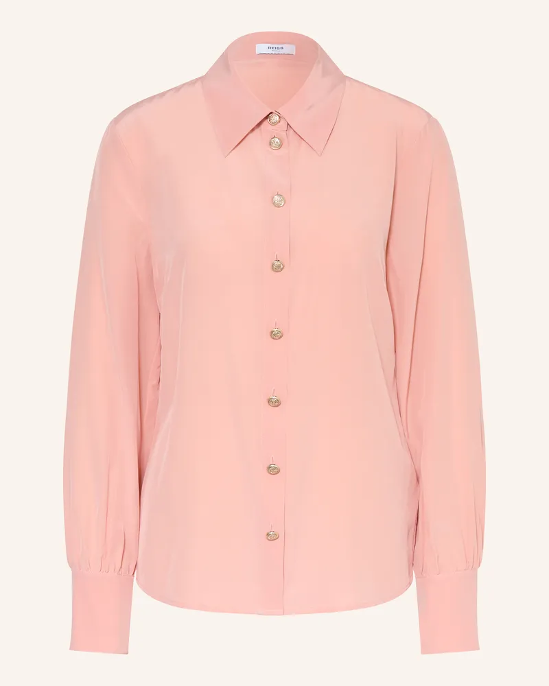 Reiss Hemdbluse GIANNA aus Seide Rosa
