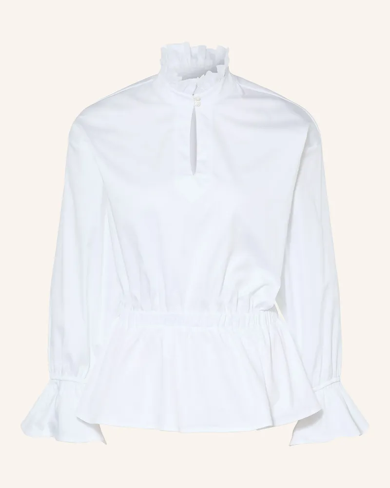 tonno e panna Blusenshirt Mit Rüschen weiss Weiss