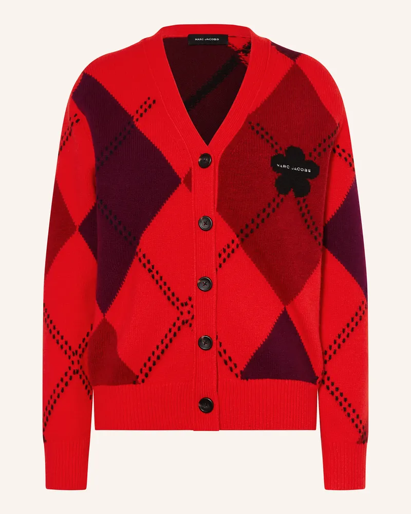 Marc Jacobs Strickjacke PREPPY DAISY ARGYLE CARDIGAN Rot