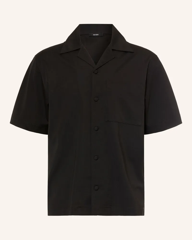 Reiss Resorthemd Russo Comfort Fit schwarz Schwarz
